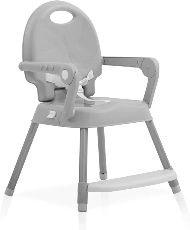 Chaise Haute Spoon Pliante Gris - MS Innovaciones