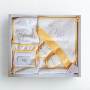 coffret-de-bain-4-pcs-free-gaye-bebe-J coffret de bain free jaune