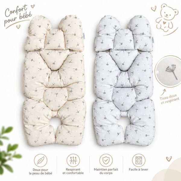 Coussin De Confort Universel Poussette Ou Siège Auto – Bebekevi