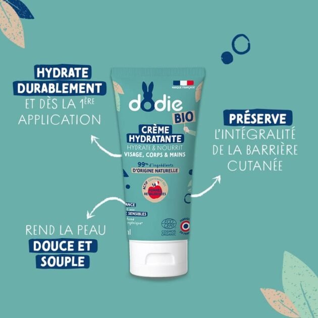 crème hydratante bio 75ml dodie pratique