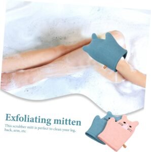 gants-de-bain-doux-forme-chat-2 gant de bain confortable