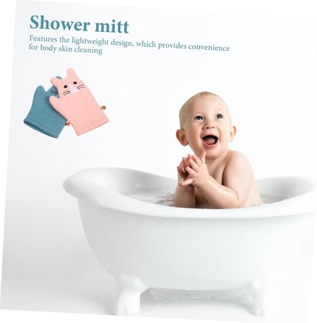gants-de-bain-doux-forme-chat-3 gant de bain doux pratique