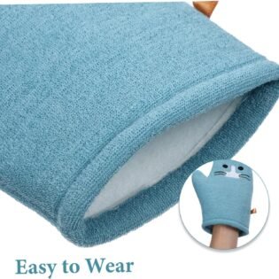 gants-de-bain-doux-forme-chat gant de bain doux 2