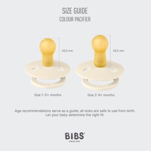 lot de 2 tétines pour bébé en caoutchouc naturelsans mba Lot De 2 Sucettes Pour Bébé En Caoutchouc Naturel - Bibs x Liberty 0-6 mois
