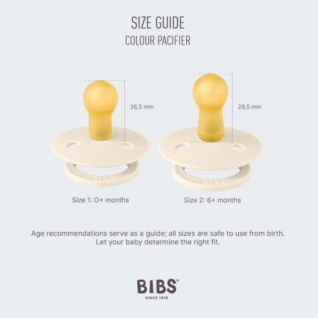 lot de 2 tétines pour bébé en caoutchouc naturelsans mba Lot De 2 Sucettes Pour Bébé En Caoutchouc Naturel - Bibs x Liberty 0-6 mois