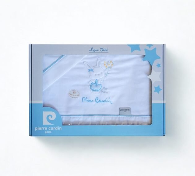 parure de lit lapin pierre cardin bleu