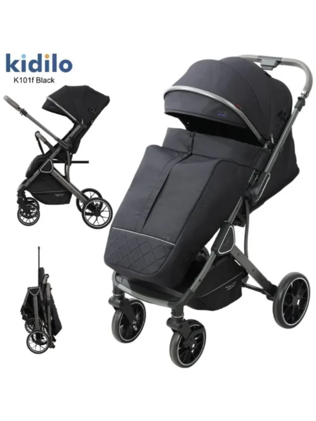 poussette compacte avec couvre-jambe k101f - kidilo Poussette Compacte Avec Couvre-Jambe K101F - Kidilo