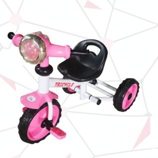 tricycle musical avec lumière rose