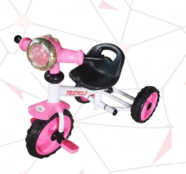tricycle musical avec lumière rose