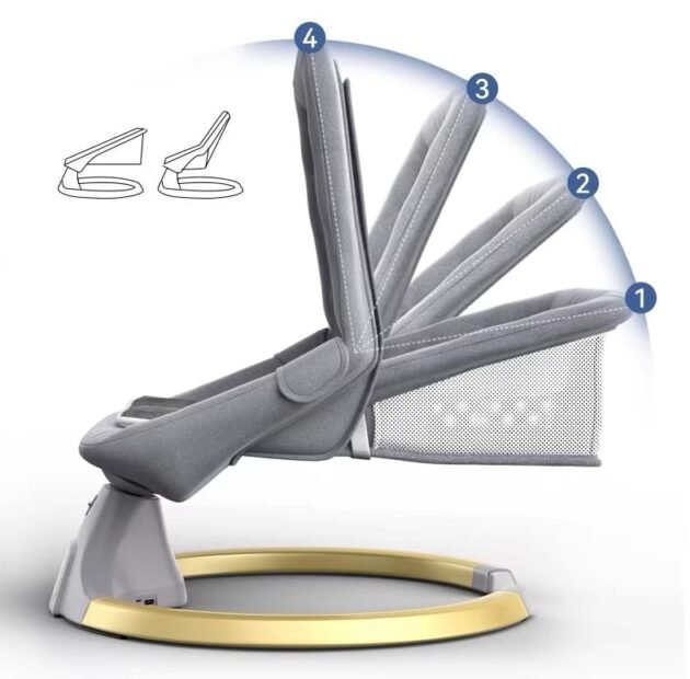 Balancelle 3en1 Avec Bluetooth Et télécommande - Bobi Long