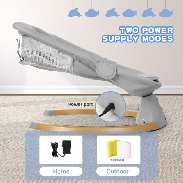 Balancelle 3en1 Avec Bluetooth Et télécommande - Bobi Long