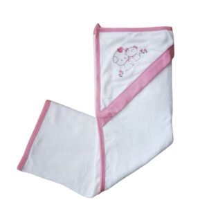 cap de bain rose - eke baby Cape de Bain Rose 100% Coton - EkeBaby