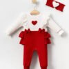 Combinaison Fille En Coton Bordée De Dentelle - Cayzen