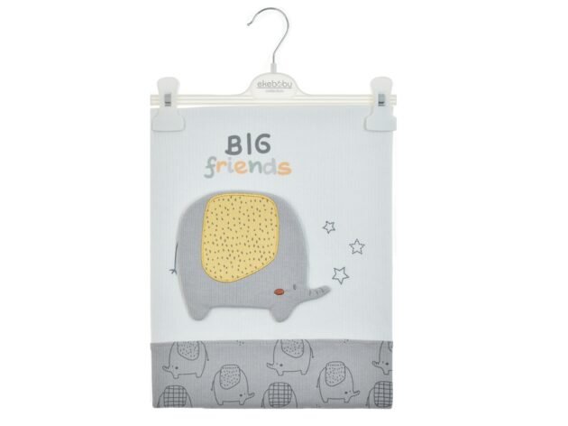 Couverture de Luxe En Coton Peigné Big Friends - Ekebaby