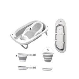 Ensemble Baignoire Pliable 4Piéces - Baby Queenix
