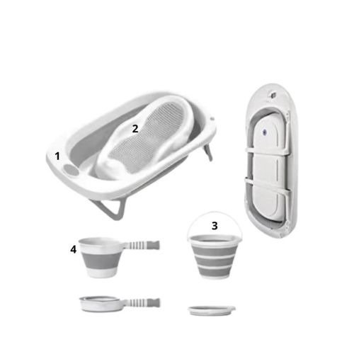 Ensemble Baignoire Pliable 4Piéces - Baby Queenix
