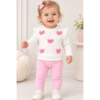 ensemble de vêtement motif papillons brodé rose - nikuby gobebex) Ensemble De Vêtement Motif Papillons Brodé - Nikuby