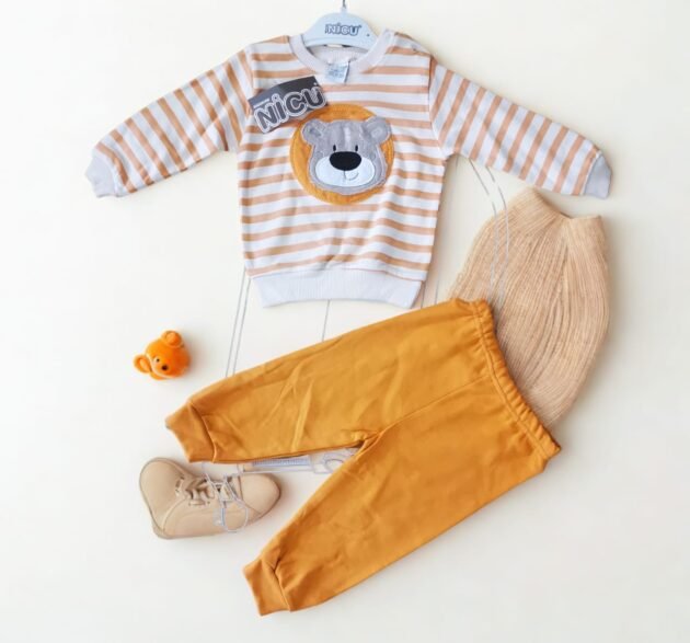 ensemble-longue-manche-pour-garcon-nicu-orange orange