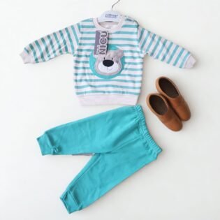 ensemble-longue-manche-pour-garcon-nicu-turquoise turquoise
