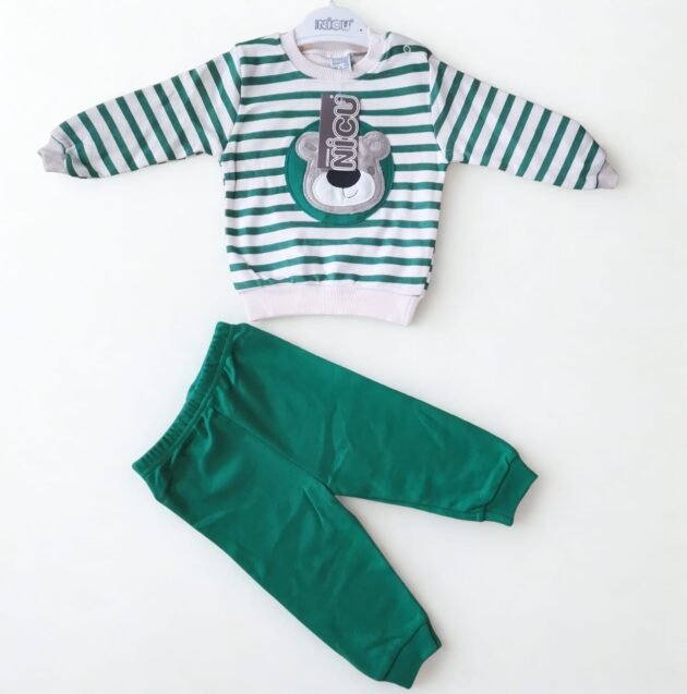ensemble-longue-manche-pour-garcon-nicu-vert vert
