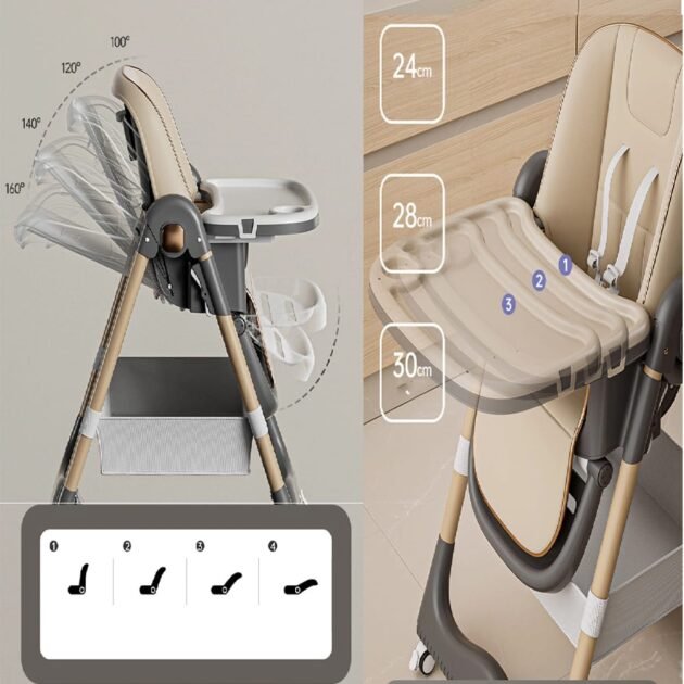 Chaise Haute multifonctionnelle BHC-100 - Mon Bébé