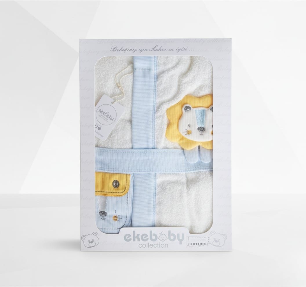 cape de bain bleu