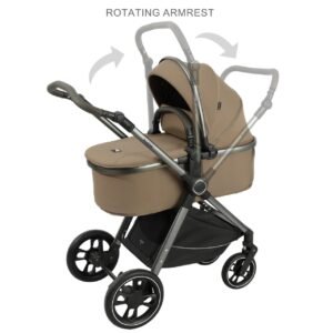 poussette a8+c pour bebe - kidilo khaki Pack Poussette A8+C Pour Bebe - Kidilo