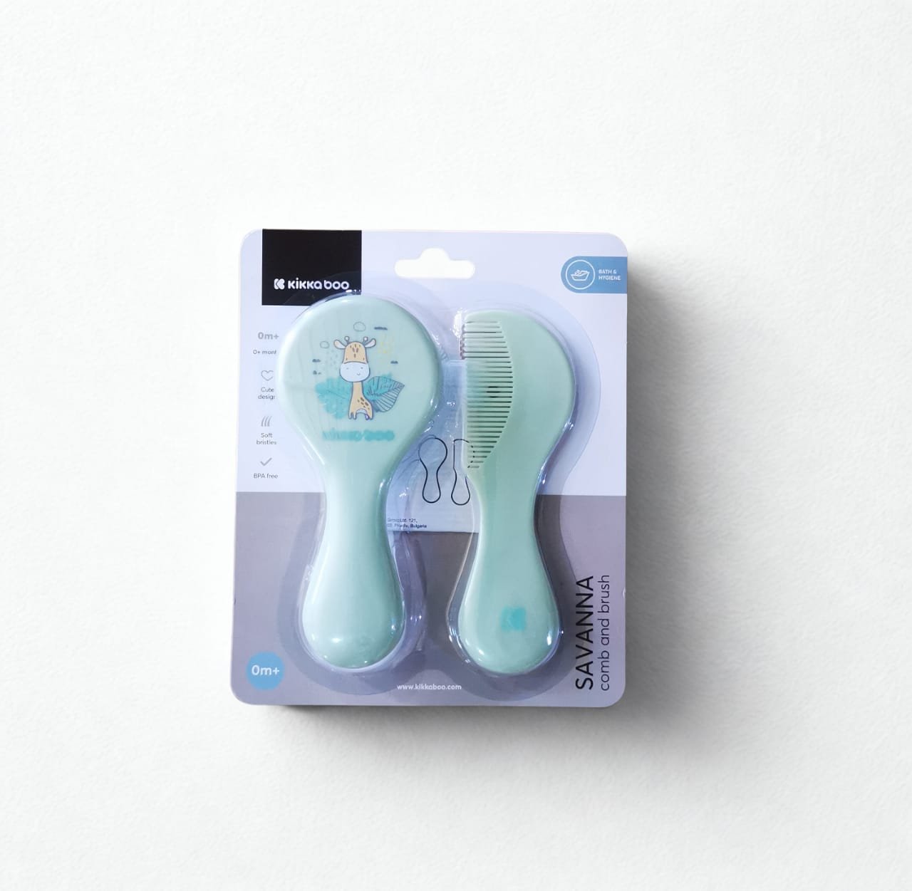 Brosse et Peigne Savanna Mint- Kikkaboo