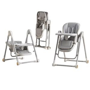 chaise haute et balancelle confortable 2en1 bhc-400 - mon bébé maroc
