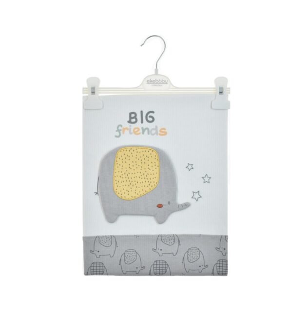 Couverture de Luxe En Coton Peigné Big Friends - Ekebaby