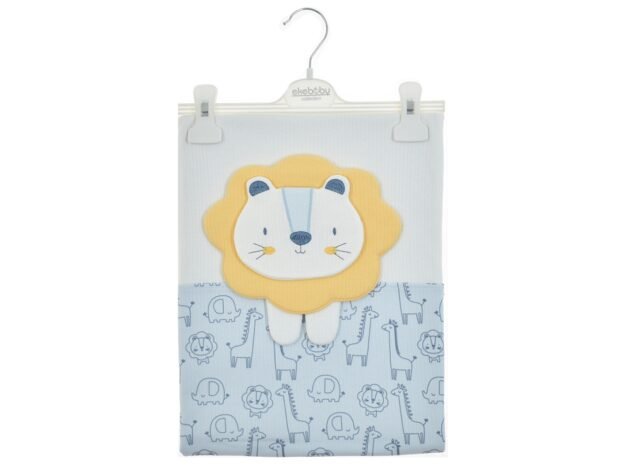 Couverture de Luxe En Coton Peigné Motif Lion - Ekebaby