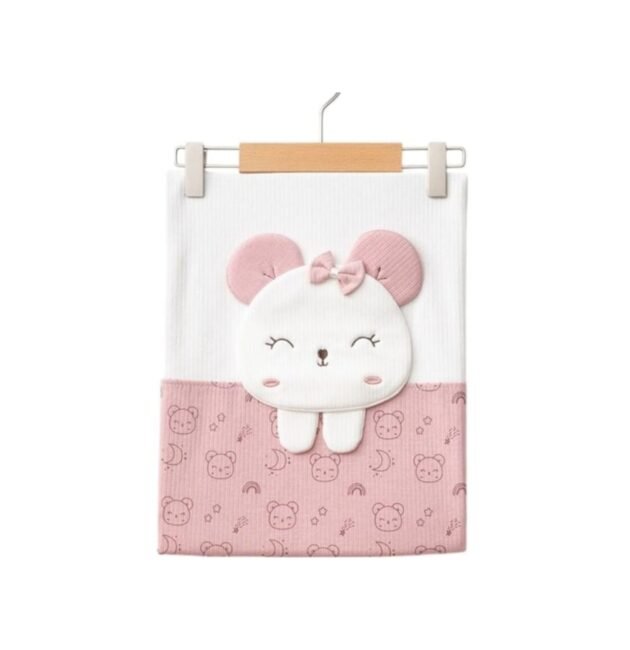 Couverture de Luxe En Coton Peigné Rose - Ekebaby