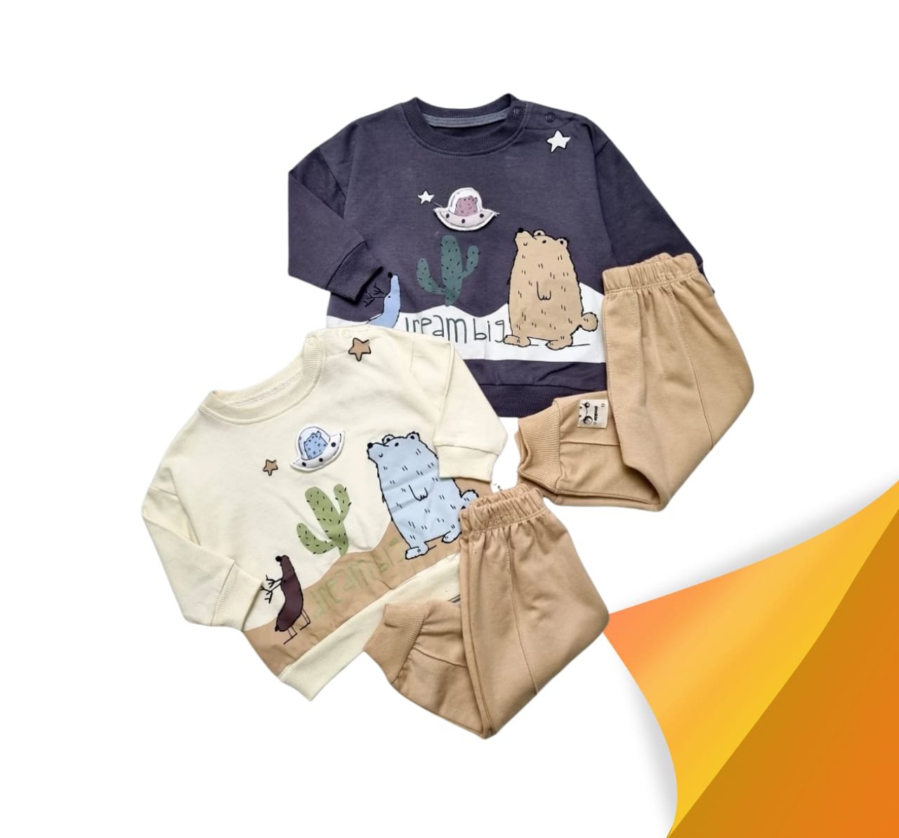 profil ensemble bébé 2 pièces à motifs extraterrestres - pookie Ensemble Bébé 2 Pièces à Motifs Extraterrestres - Pookie