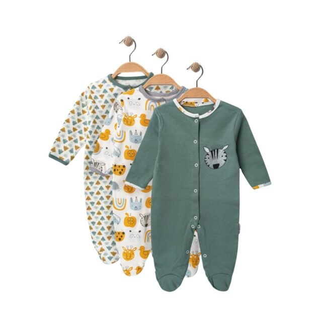 Grenouillères Garçon en Coton Motif Animal - Midirik
