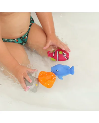 Lot de 4 Aspergeurs "Poisson" Jouets de Bain - Ludi
