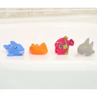 Lot de 4 Aspergeurs "Poisson" Jouets de Bain - Ludi