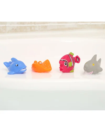 Lot de 4 Aspergeurs "Poisson" Jouets de Bain - Ludi