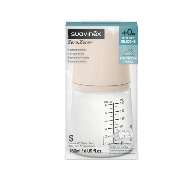 Biberon anti-colique Zero Zero 180ml S Light - Suavinex