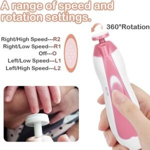 Kit de coupe-ongles électrique 6en1 pour bébé - Showell