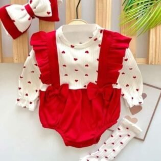 Ensemble Barboteuse Fille Mignone 3 Pièces - Cayzen