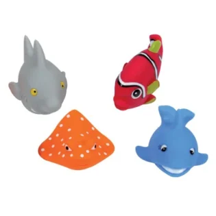Lot de 4 Aspergeurs "Poisson" Jouets de Bain - Ludi