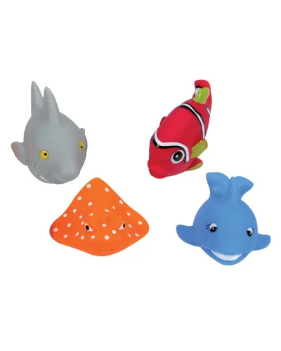 Lot de 4 Aspergeurs "Poisson" Jouets de Bain - Ludi