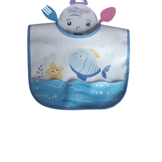 Bavoir Imperméable Avec Ramasse Muette - Baby Tone