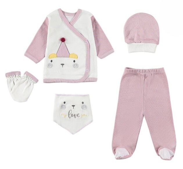 Coffret de Naissance Fille 5 Pièces - Baby Turp