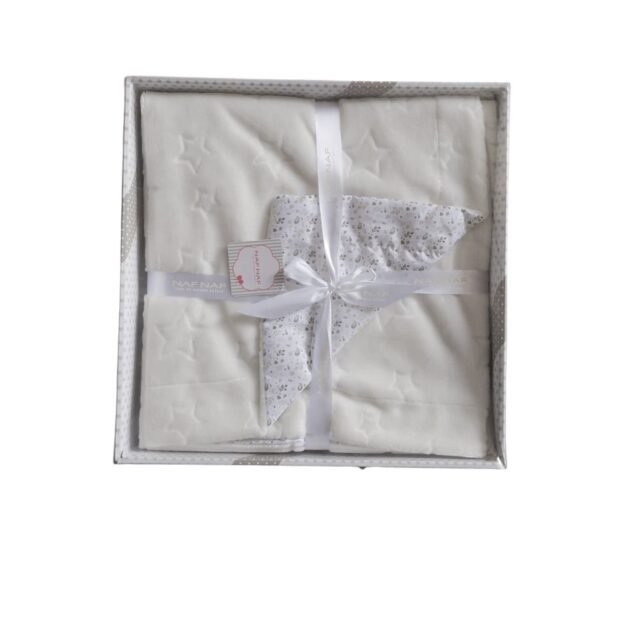 Couverture bébé imprimée étoiles 110 x 140 cm - NAF NAF