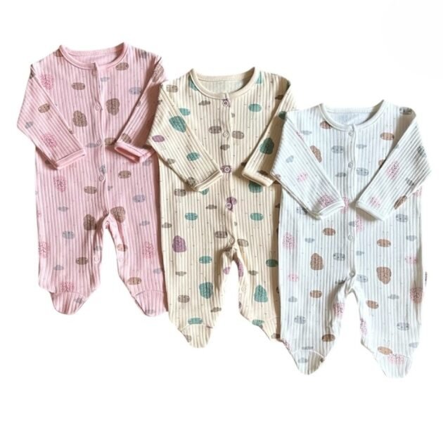 Grenouillères Bébé 100% Coton Biologique - Midirik
