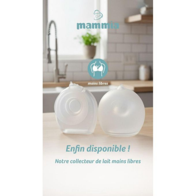 Collecteur de lait maternel mains libres 100 ml - Mammia
