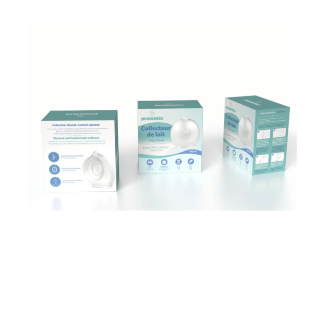 Collecteur de lait maternel mains libres 100 ml - Mammia