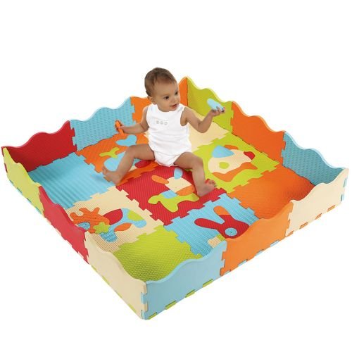 Ludi - tapis bords et coins 120X120 cm Tapis dalles en mousse avec bords et coins - Ludi