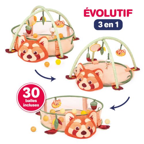 Tapis d'éveil et piscine à balles Panda - Ludi